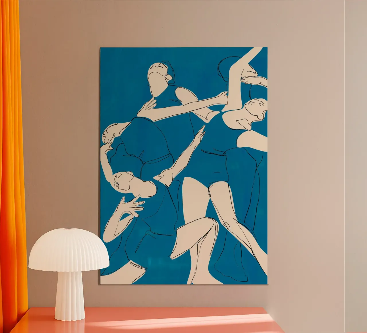 Ballare in blu alluminio dibond da ThingDesign