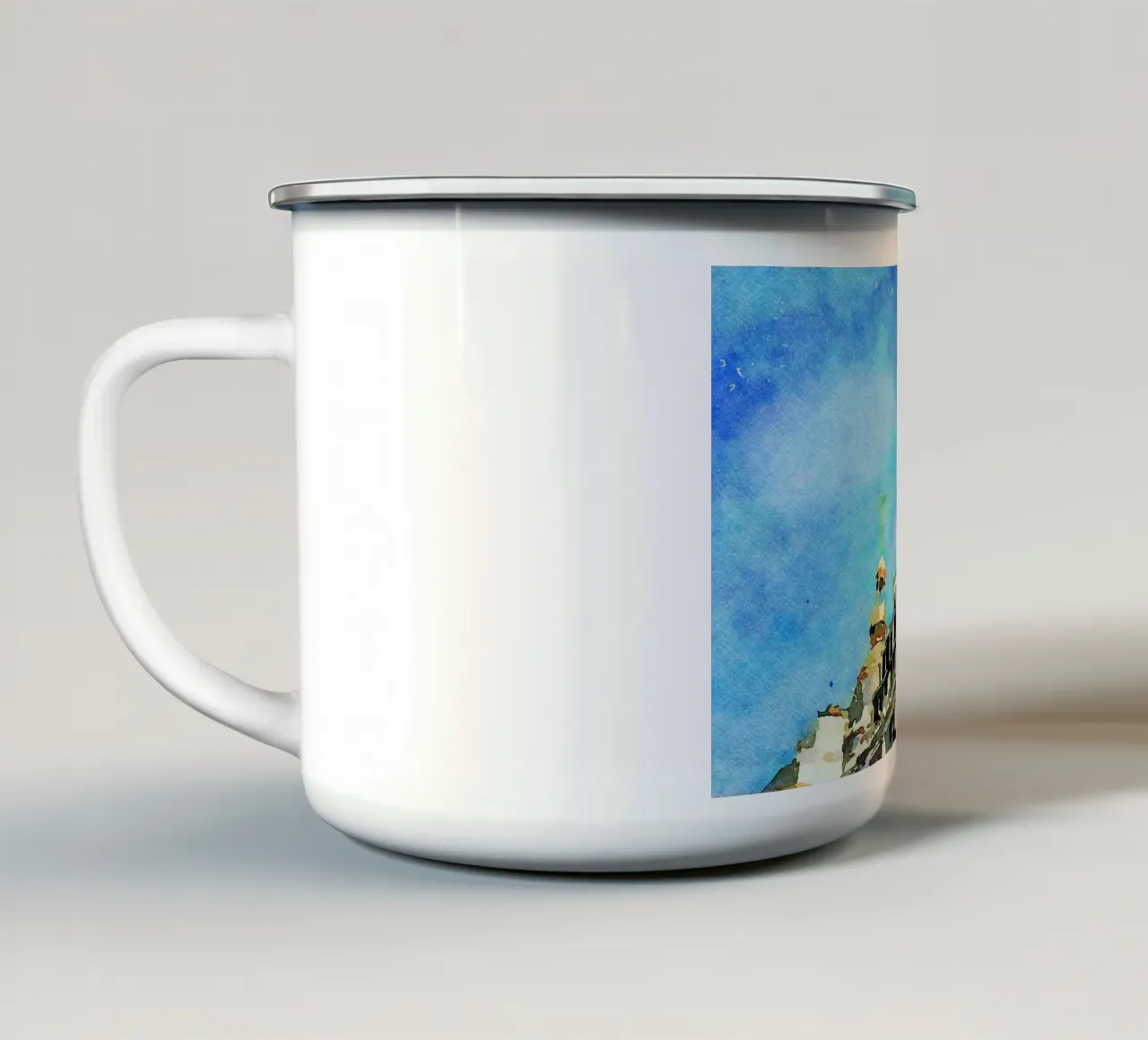 A Parigi tazza in smalto da Massimo Frascogna