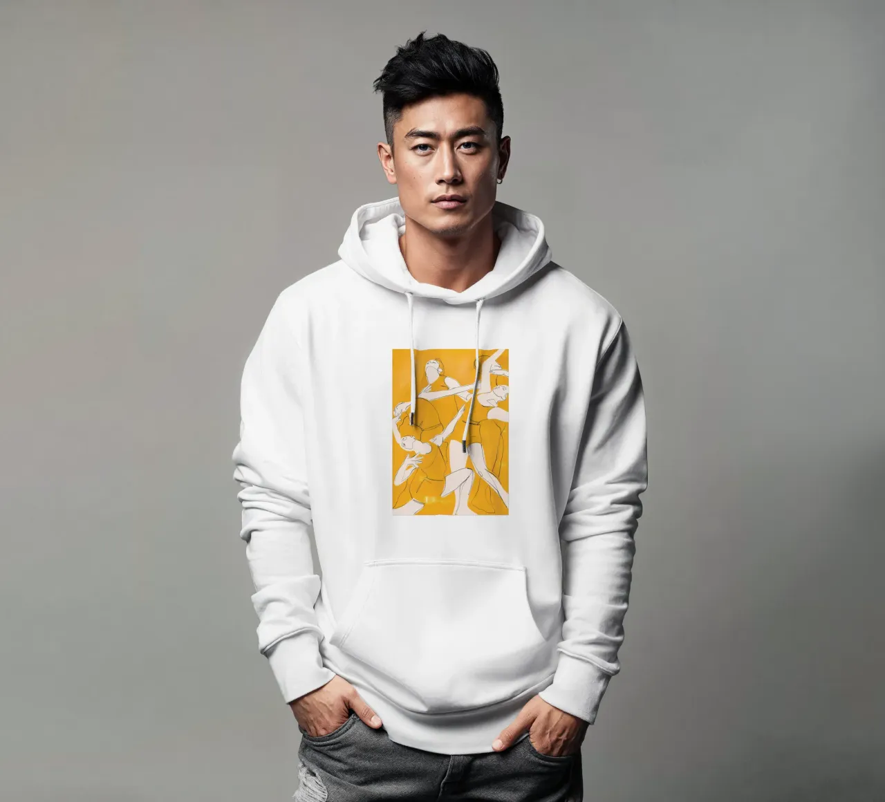 Ballare in giallo felpa con cappuccio da ThingDesign