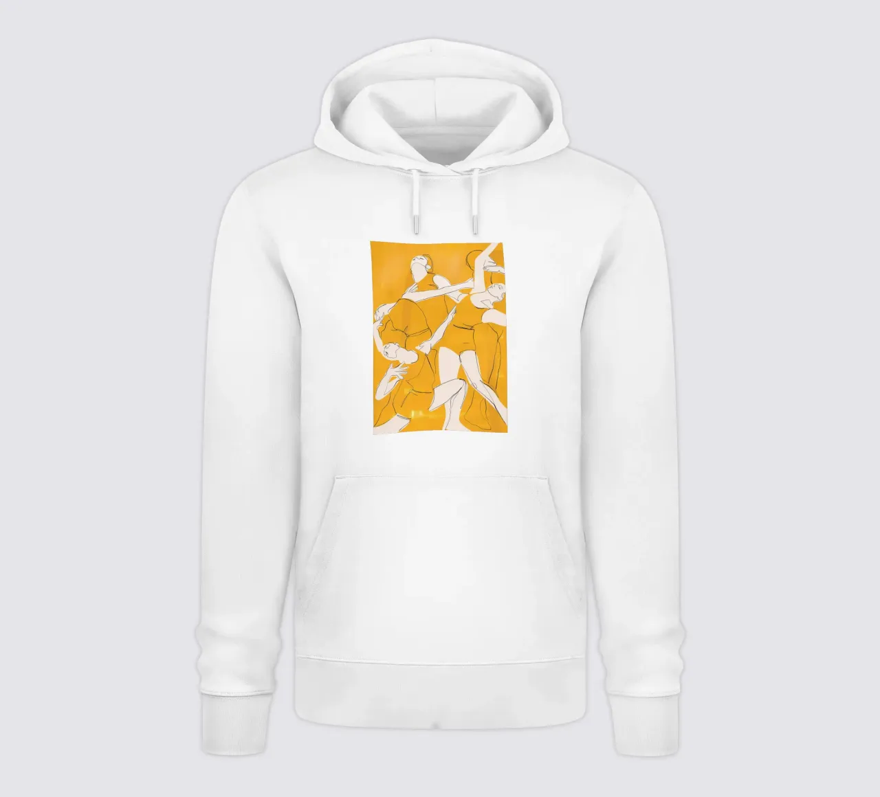 Ballare in giallo felpa con cappuccio da ThingDesign