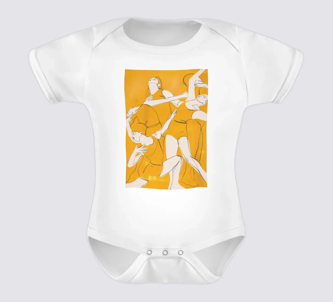 Danser en jaune body bébé de ThingDesign