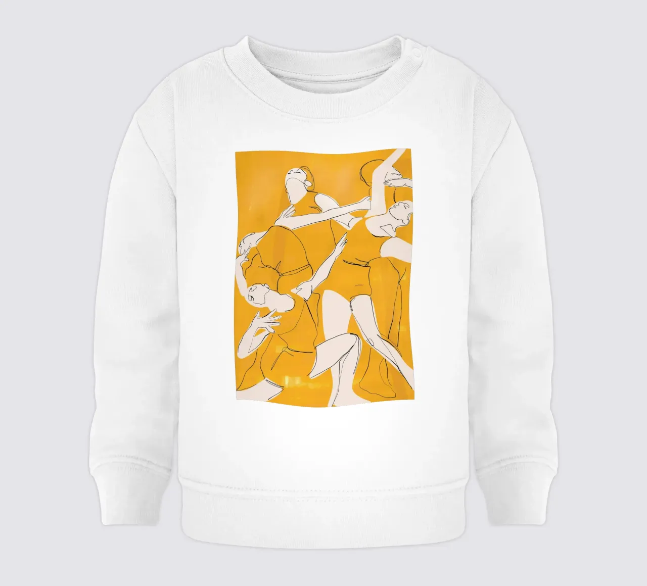Ballare in giallo felpa neonato da ThingDesign