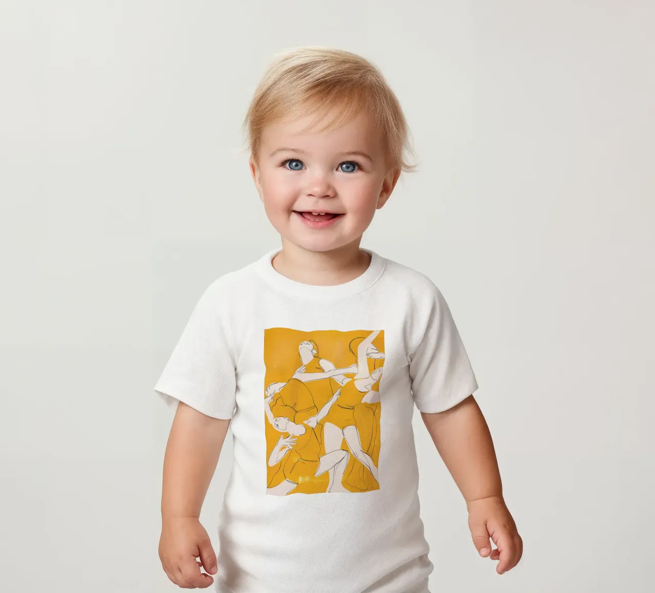Ballare in giallo maglietta neonato da ThingDesign
