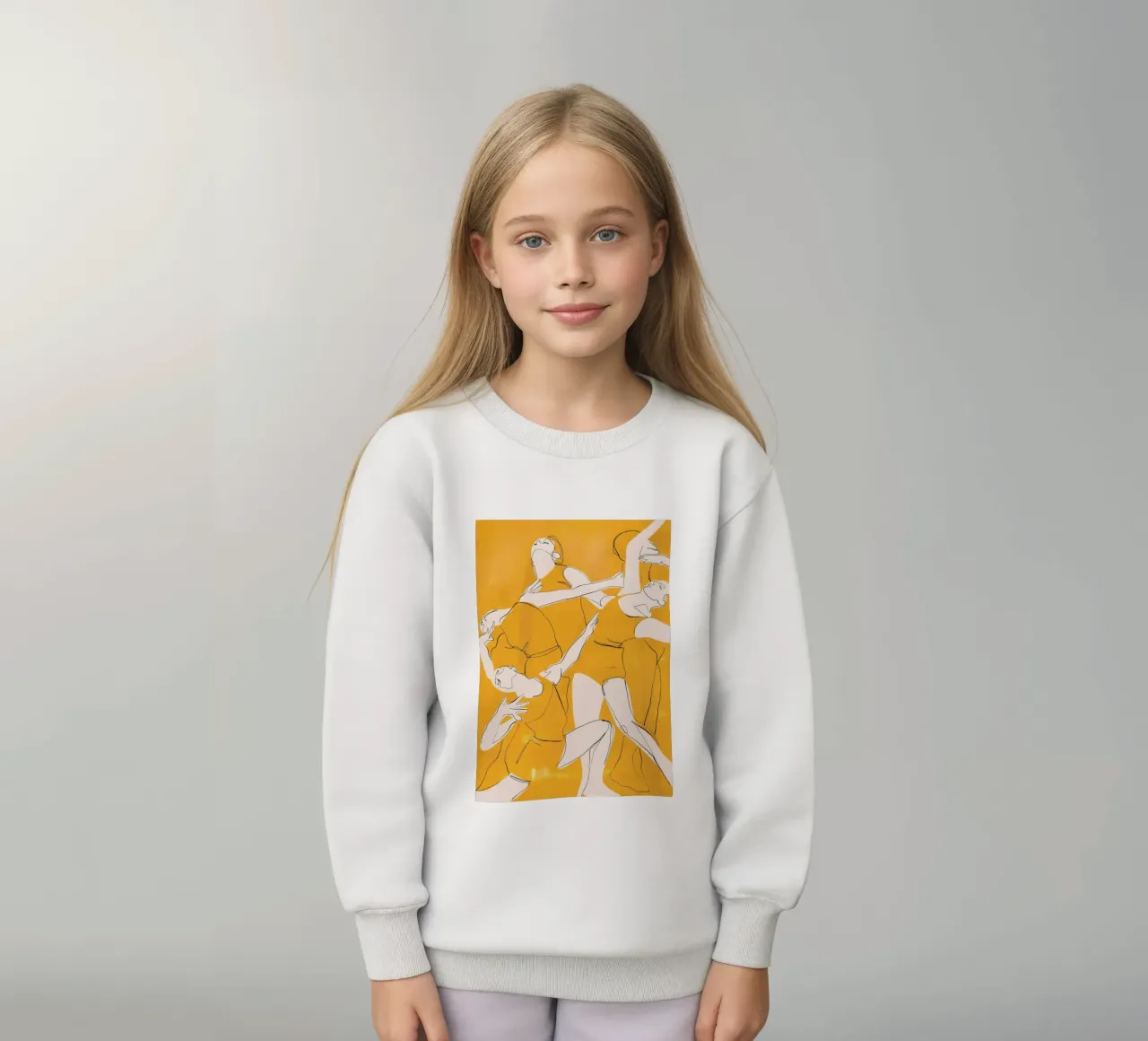 Ballare in giallo felpa bambino da ThingDesign