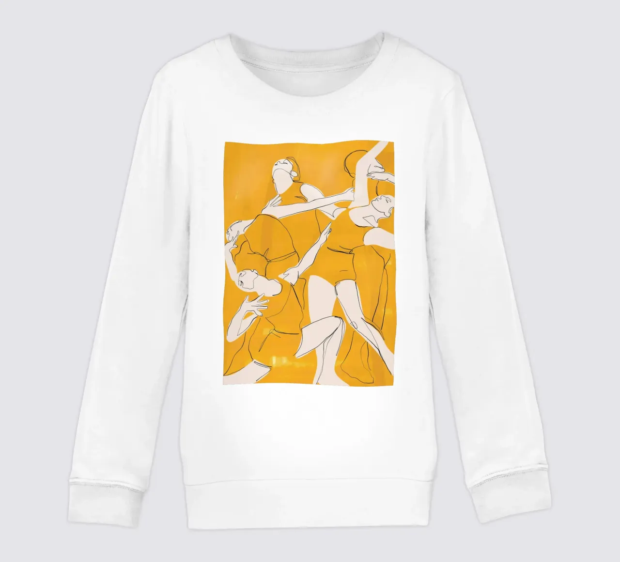 Ballare in giallo felpa bambino da ThingDesign