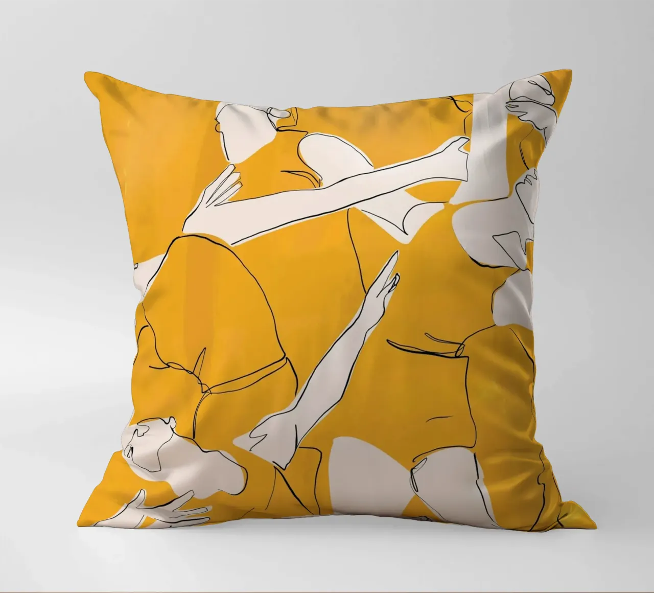 Ballare in giallo cuscino da ThingDesign