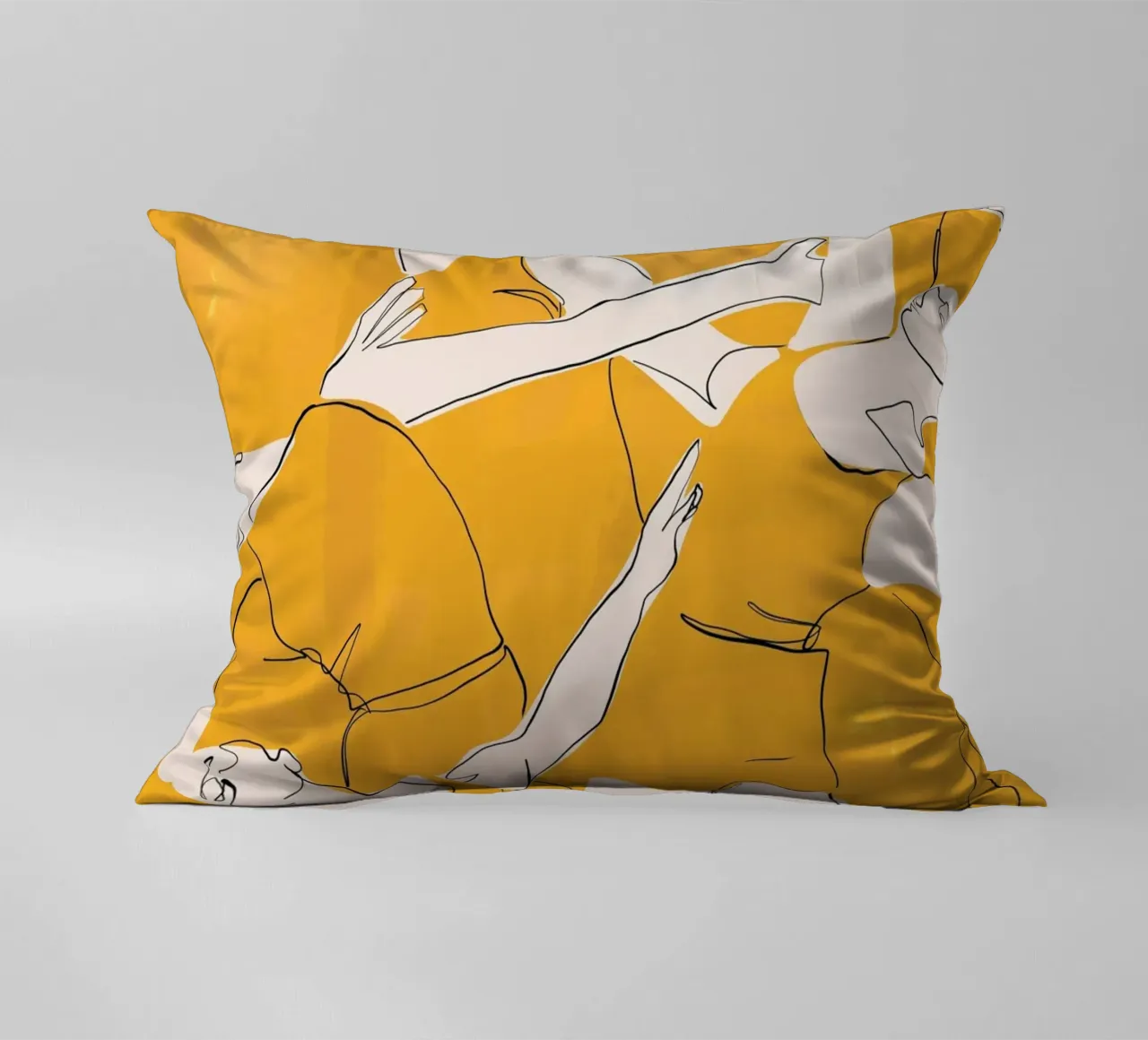 Ballare in giallo cuscino da ThingDesign