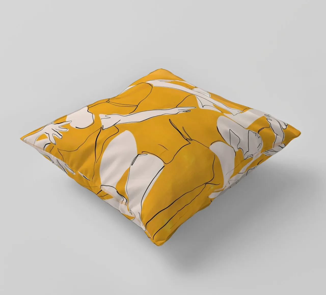 Ballare in giallo cuscino da ThingDesign