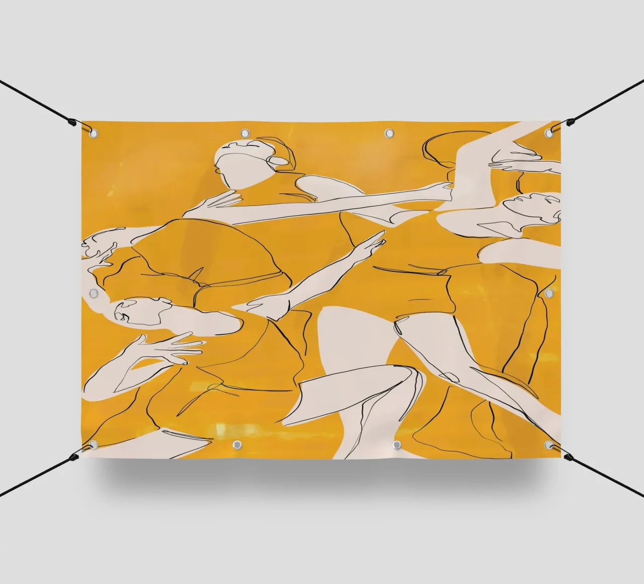 Ballare in giallo telo in pvc da ThingDesign