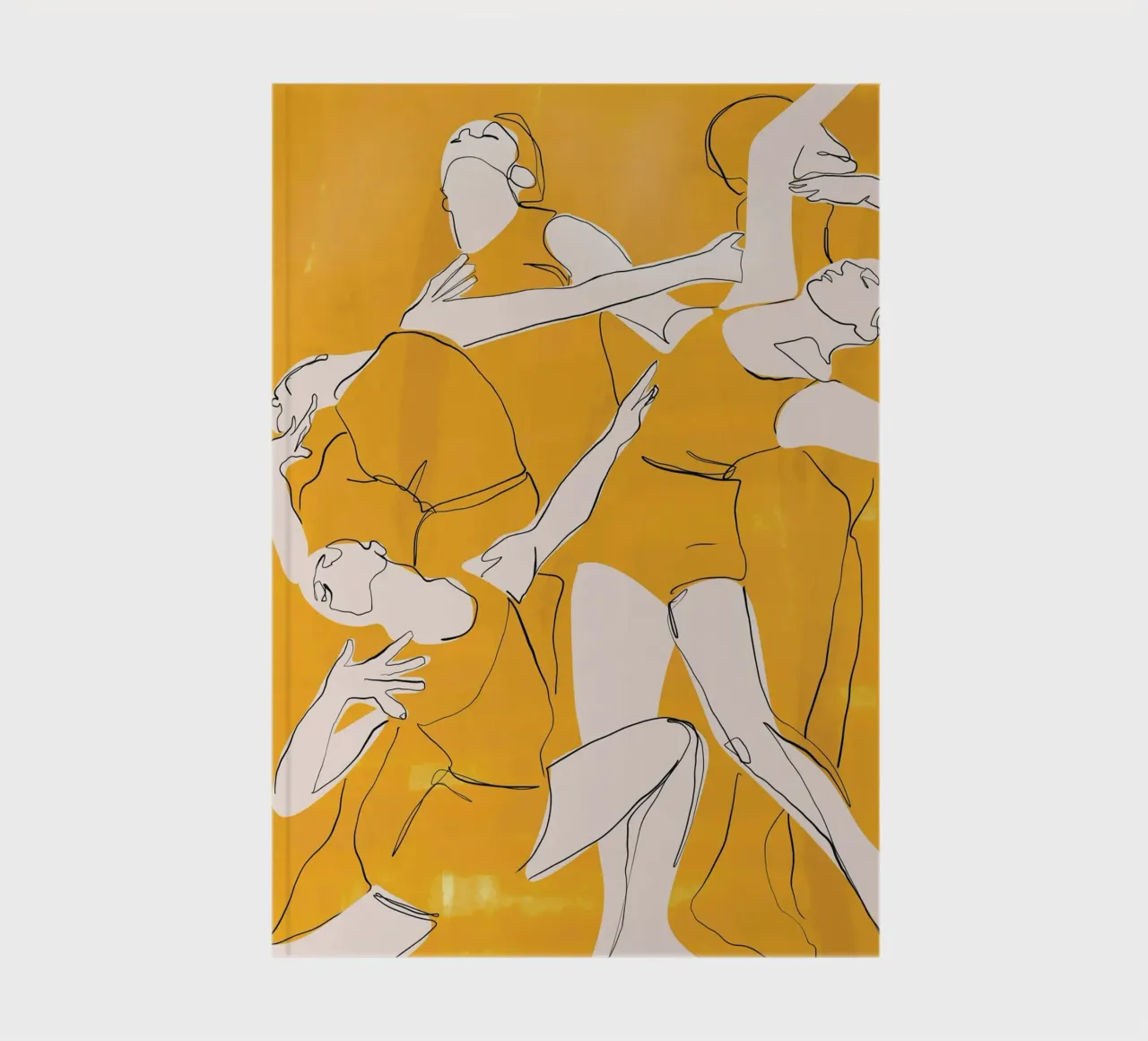 Danser en jaune carnet de notes de ThingDesign