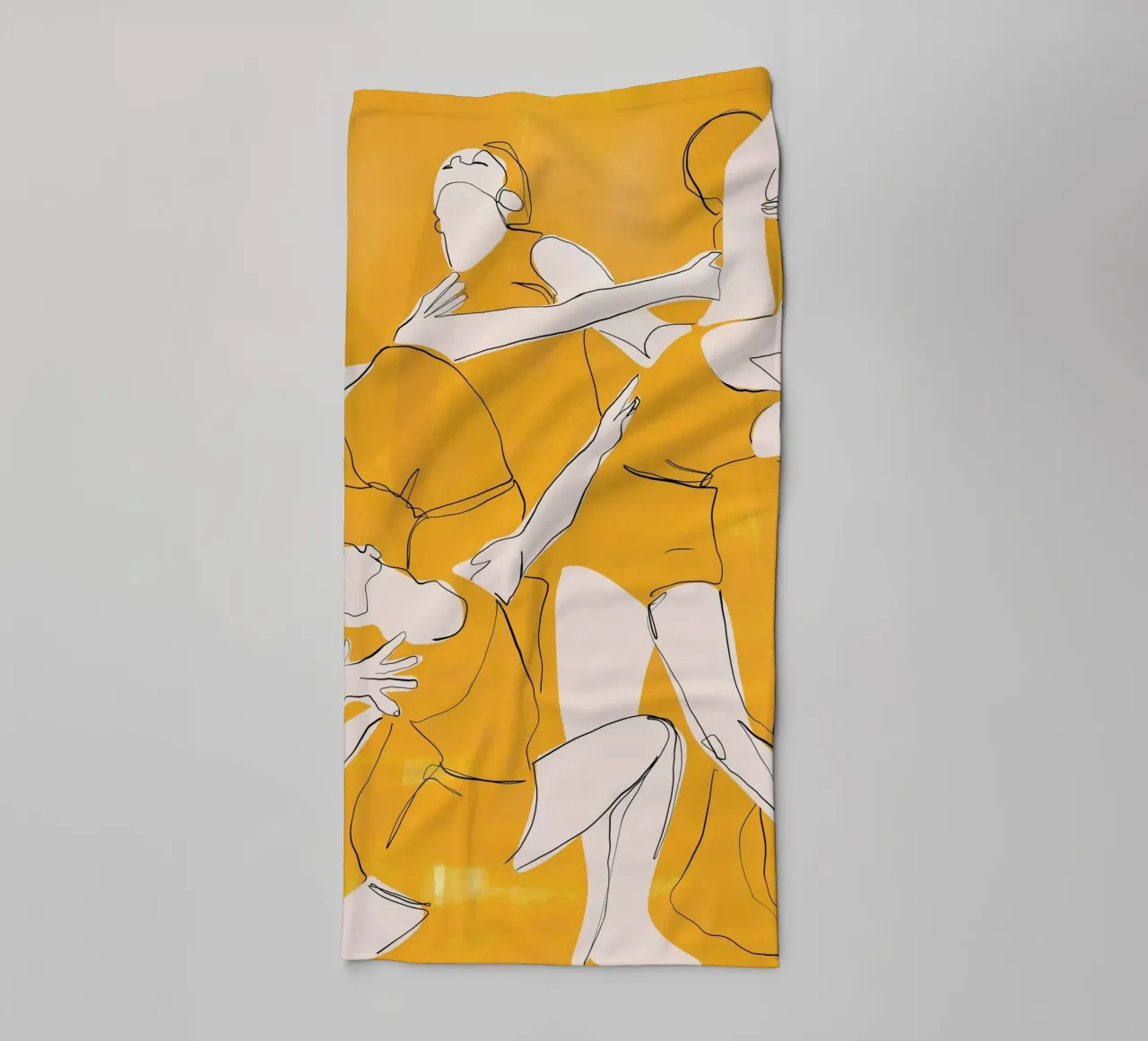 Ballare in giallo asciugamano da bagno da ThingDesign