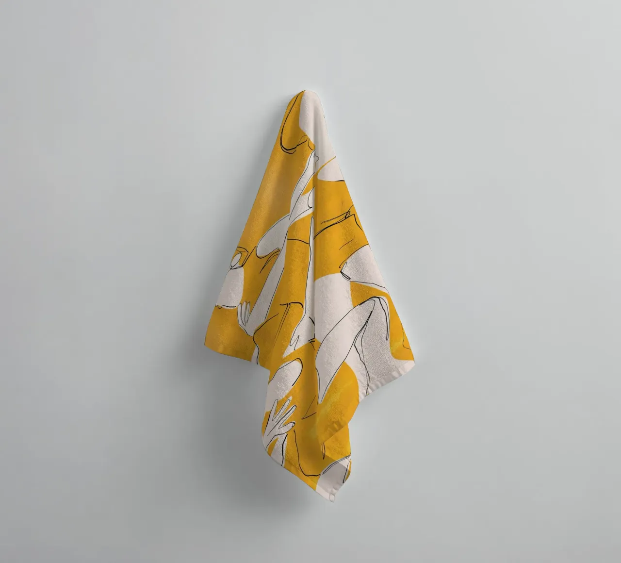 Ballare in giallo asciugamano da bagno da ThingDesign