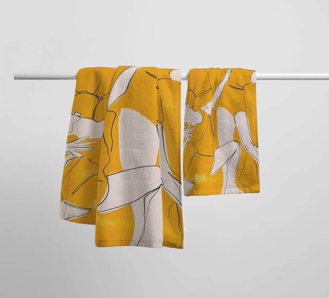 Ballare in giallo asciugamano da bagno da ThingDesign