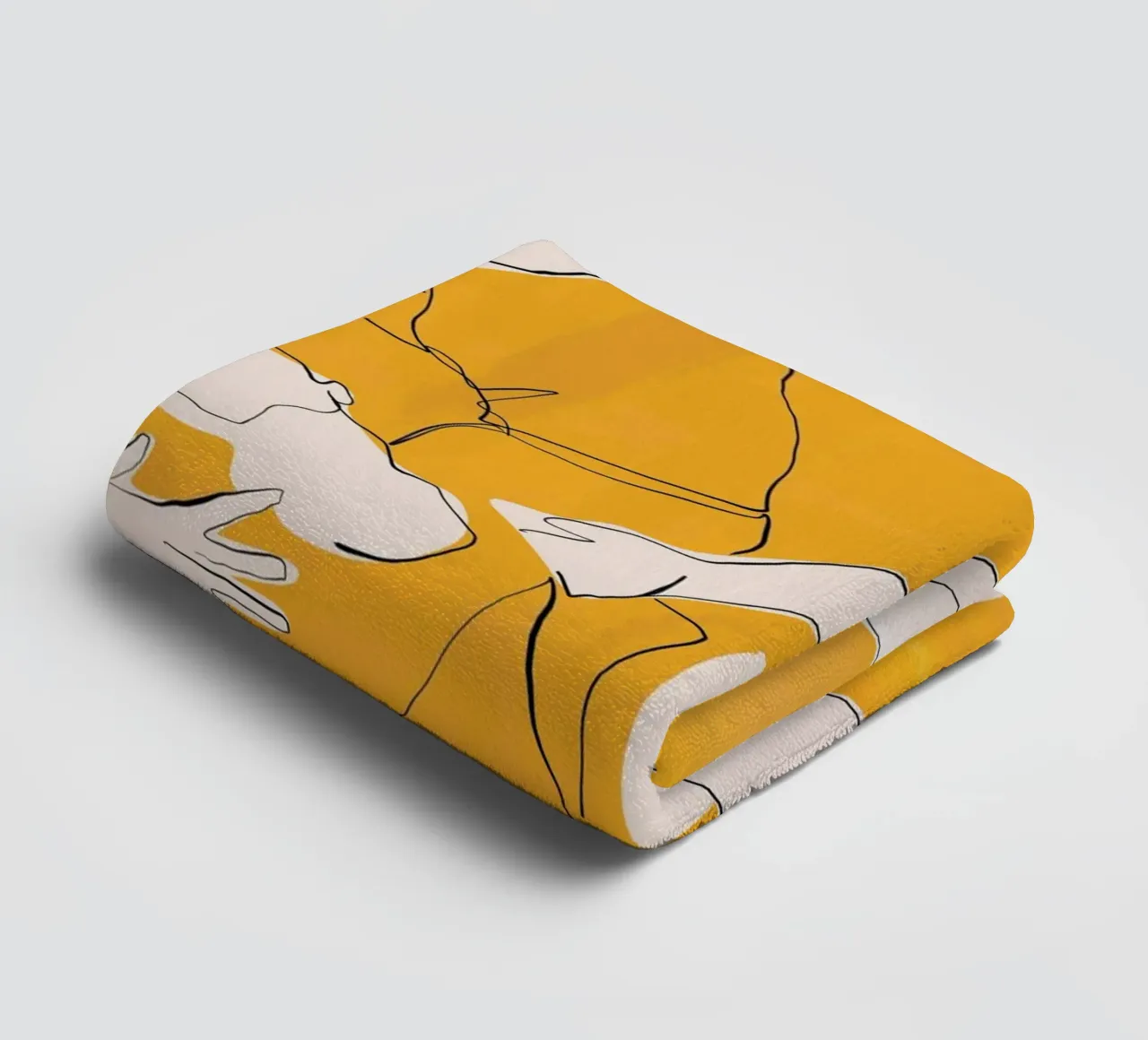 Ballare in giallo asciugamano da bagno da ThingDesign