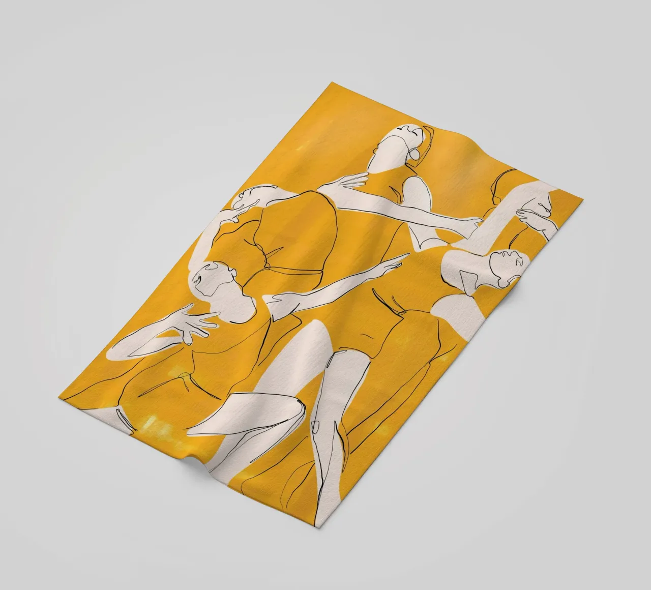 Ballare in giallo telo mare da ThingDesign