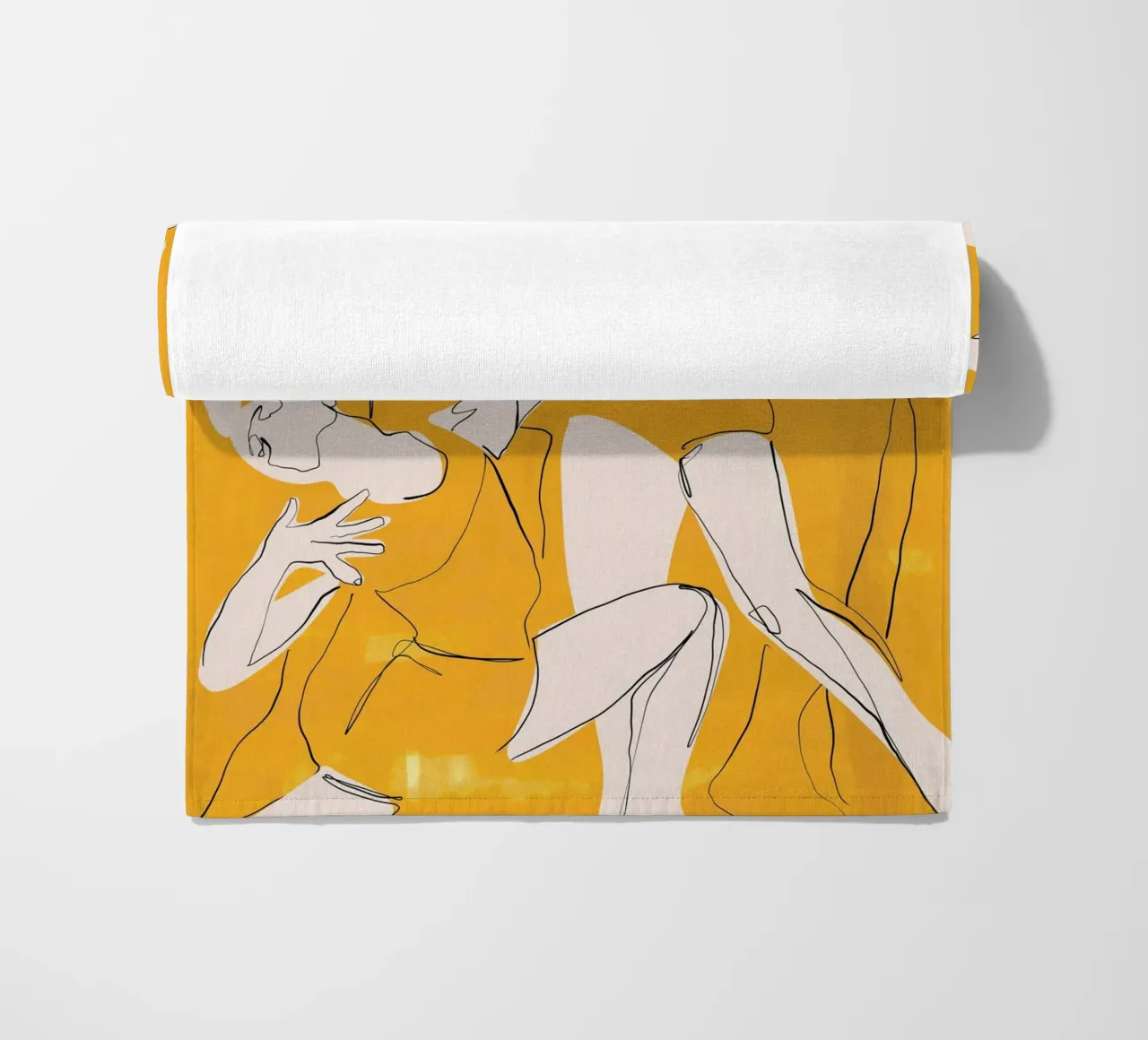 Ballare in giallo telo mare da ThingDesign