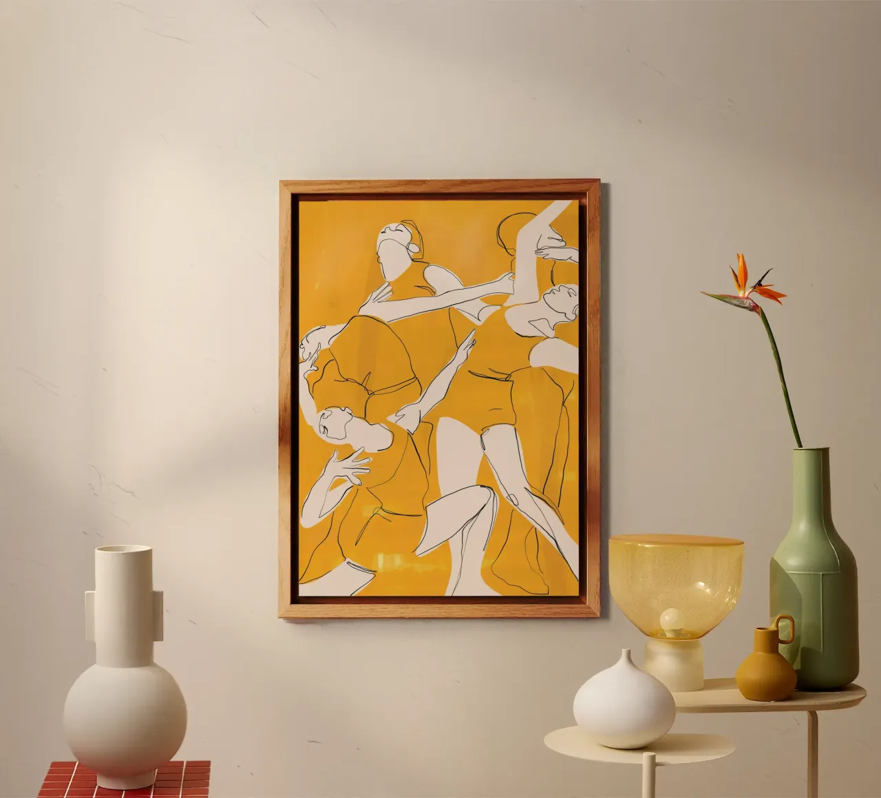 Ballare in giallo alluminio dibond da ThingDesign