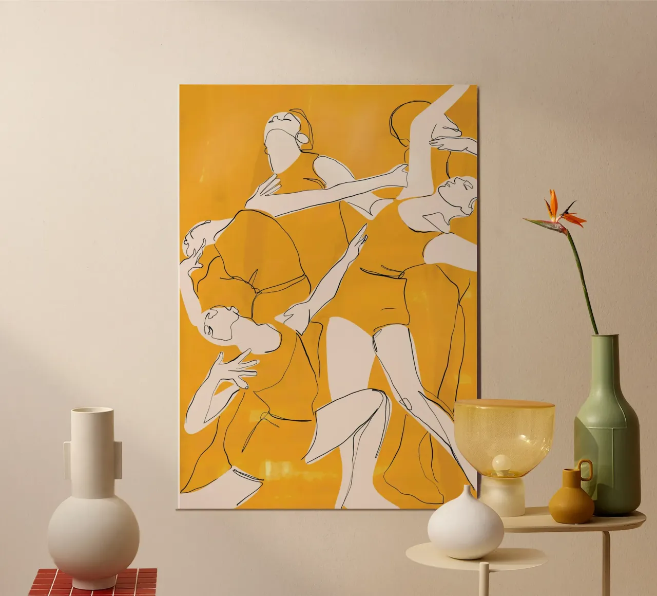 Ballare in giallo alluminio dibond da ThingDesign
