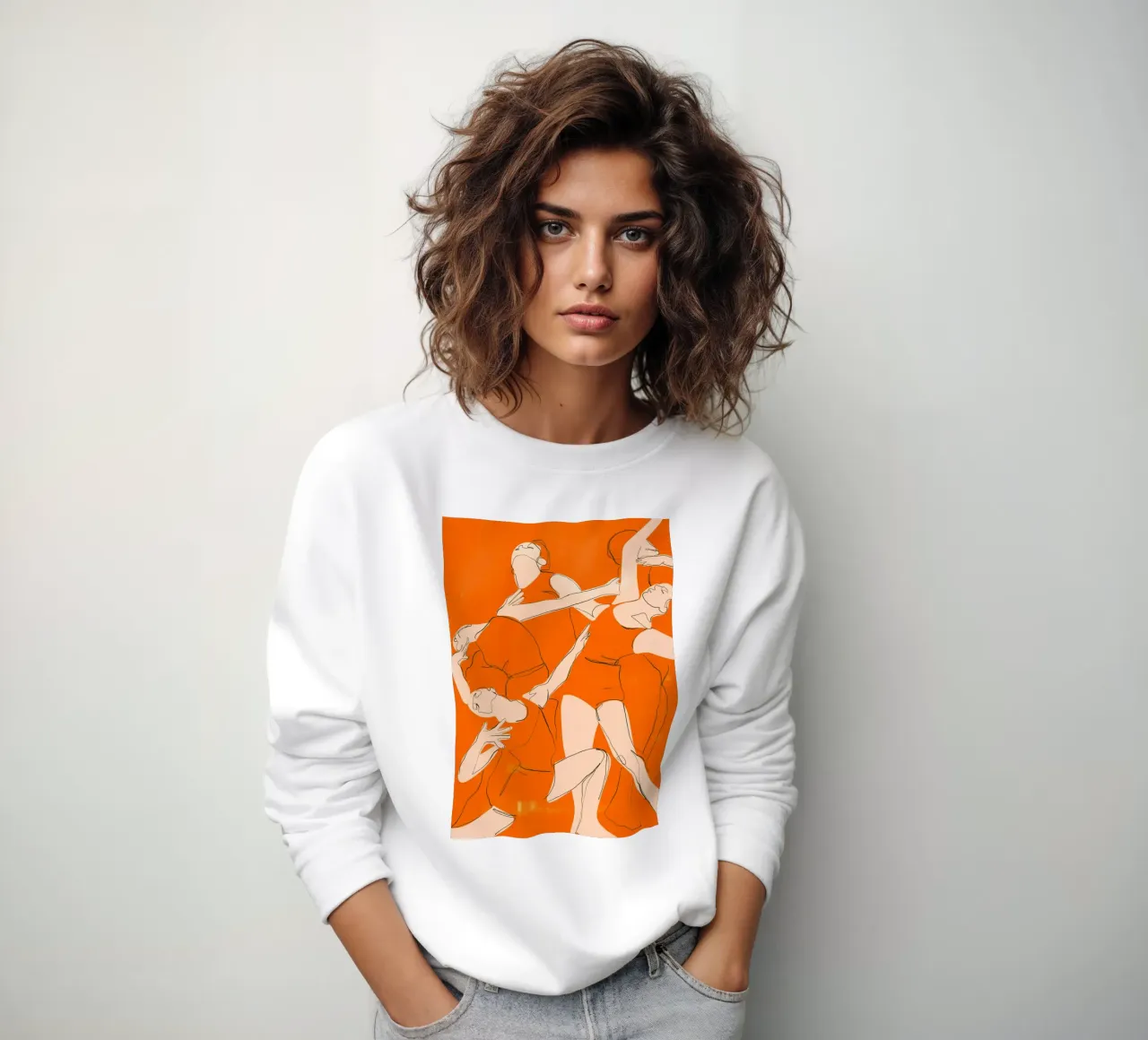 Ballare in arancione felpa da ThingDesign