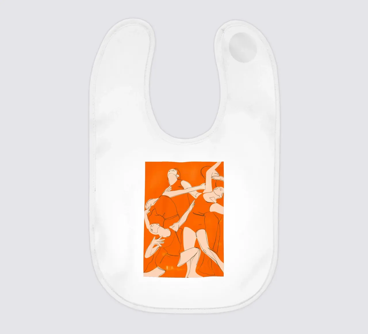 Ballare in arancione bavaglino da ThingDesign