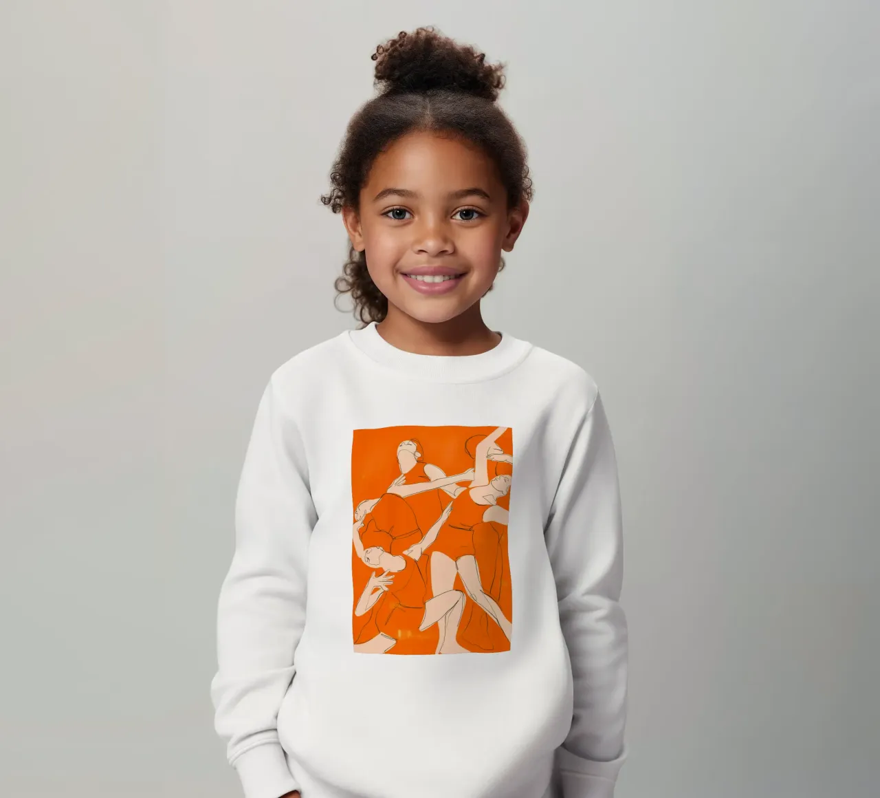 Ballare in arancione felpa bambino da ThingDesign