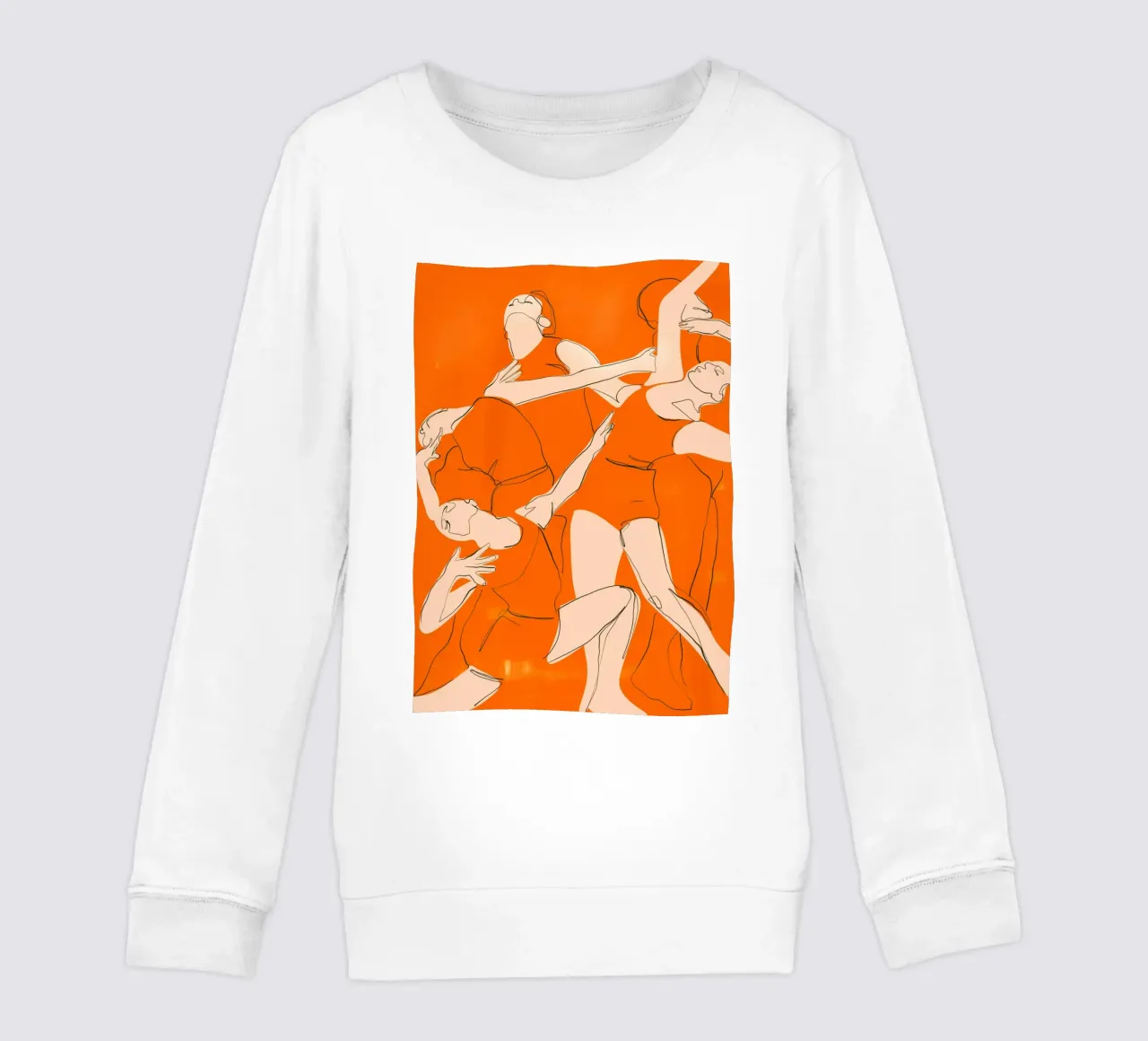 Ballare in arancione felpa bambino da ThingDesign