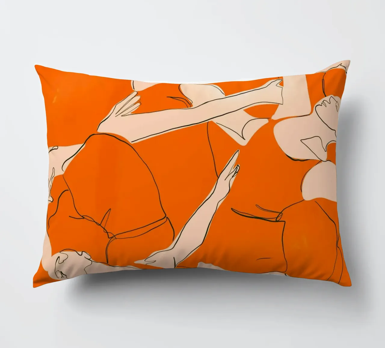 Ballare in arancione cuscino da ThingDesign