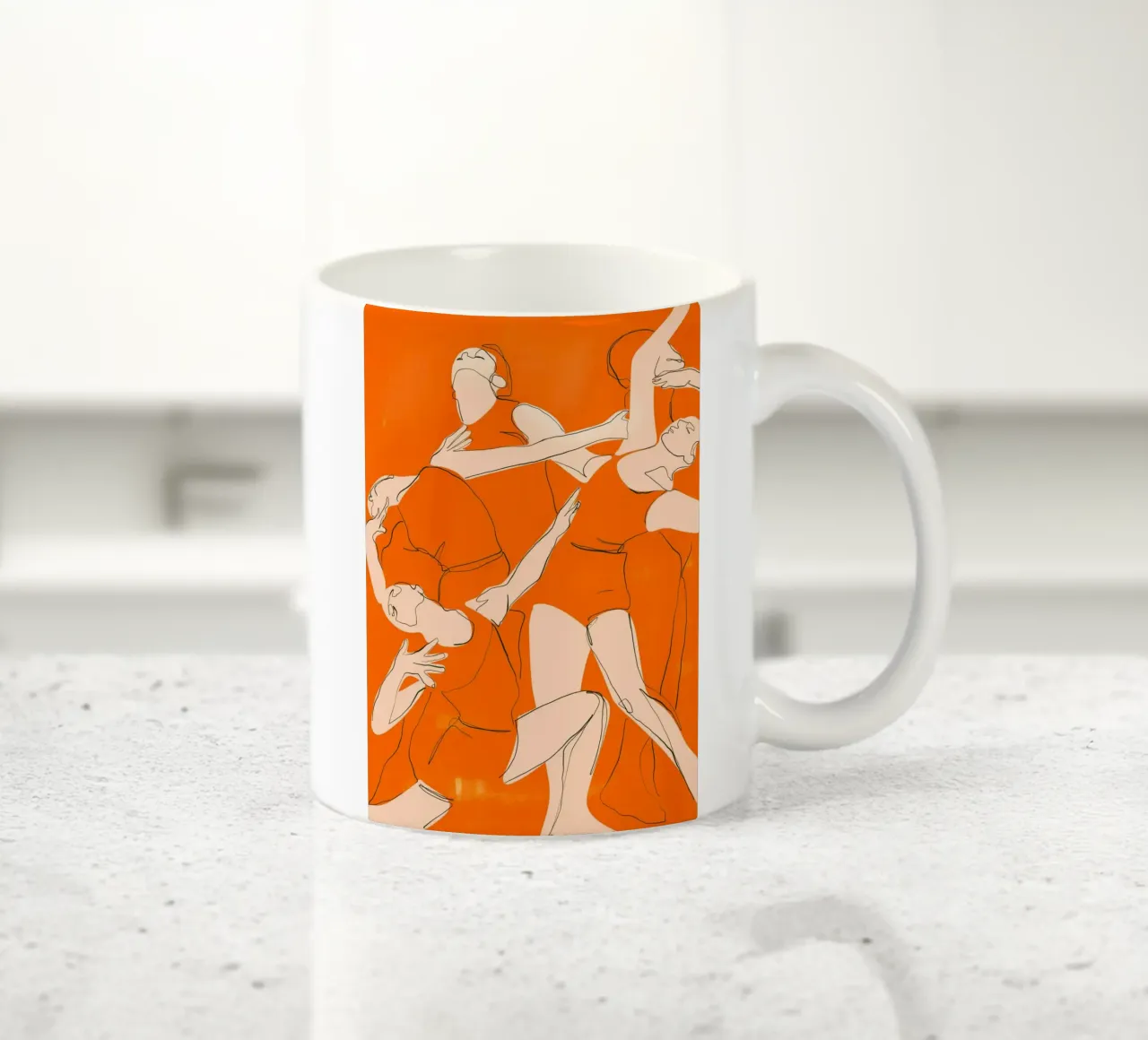 Ballare in arancione tazza in ceramica da ThingDesign