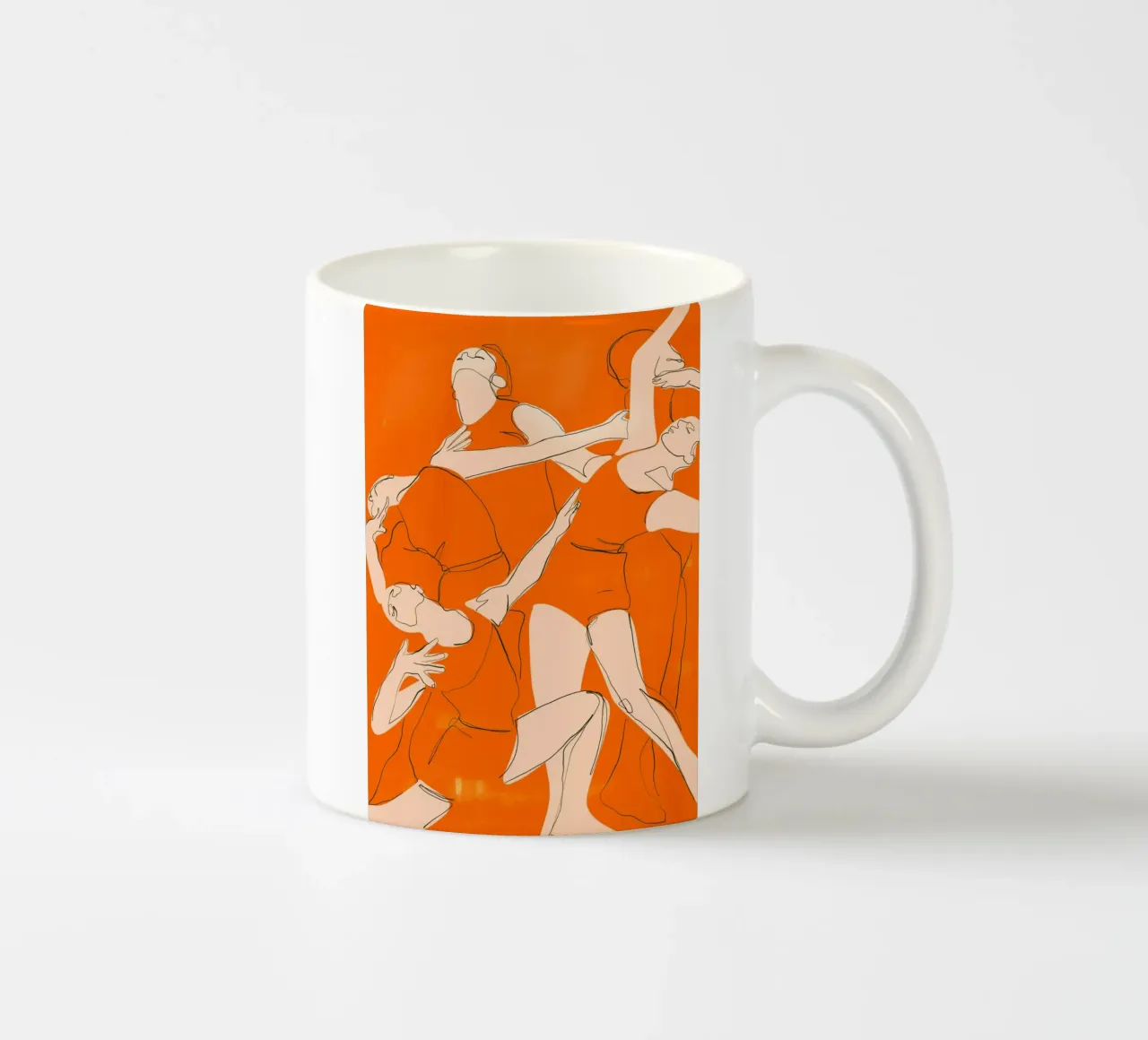 Ballare in arancione tazza in ceramica da ThingDesign