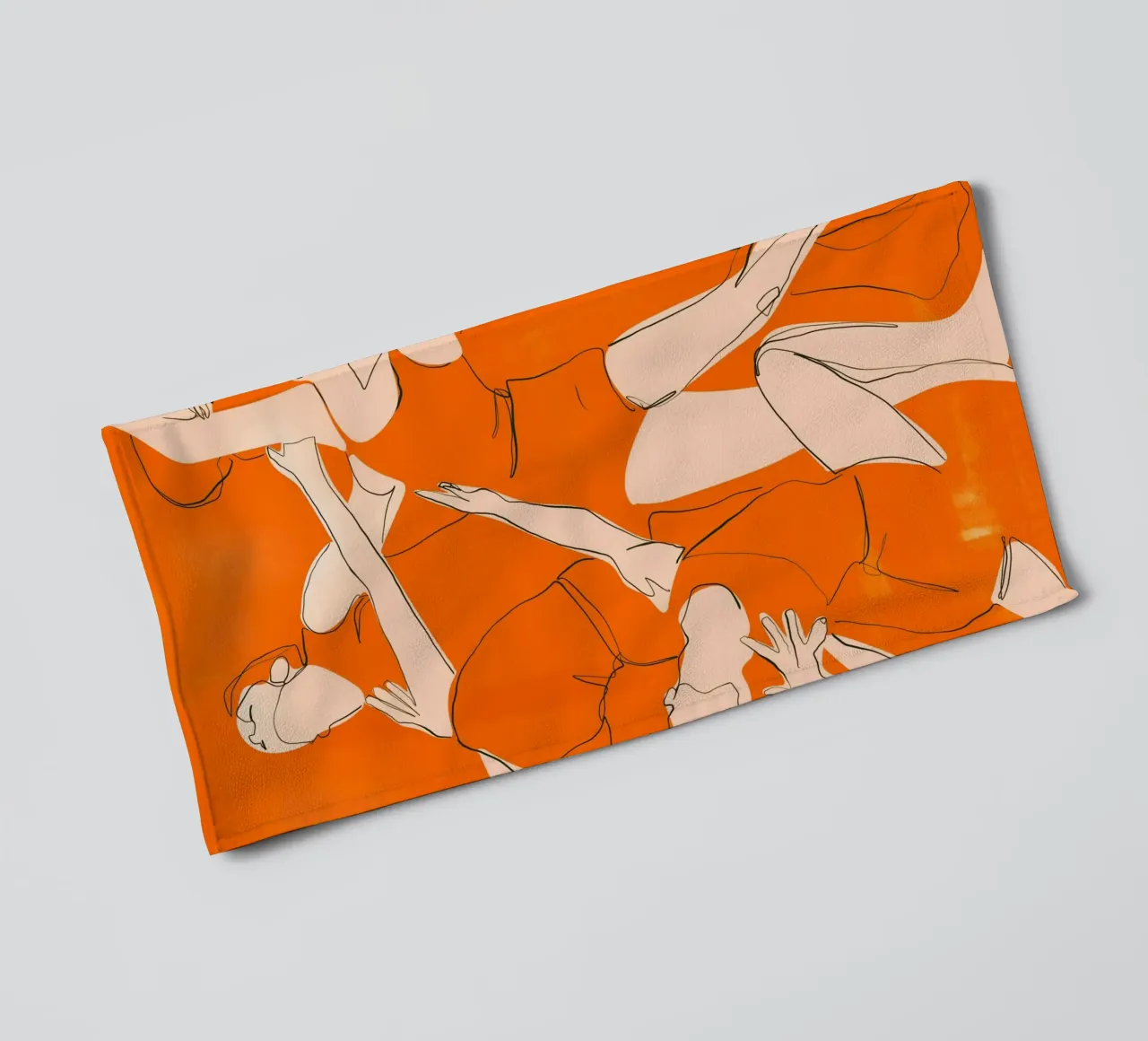 Ballare in arancione asciugamano da bagno da ThingDesign