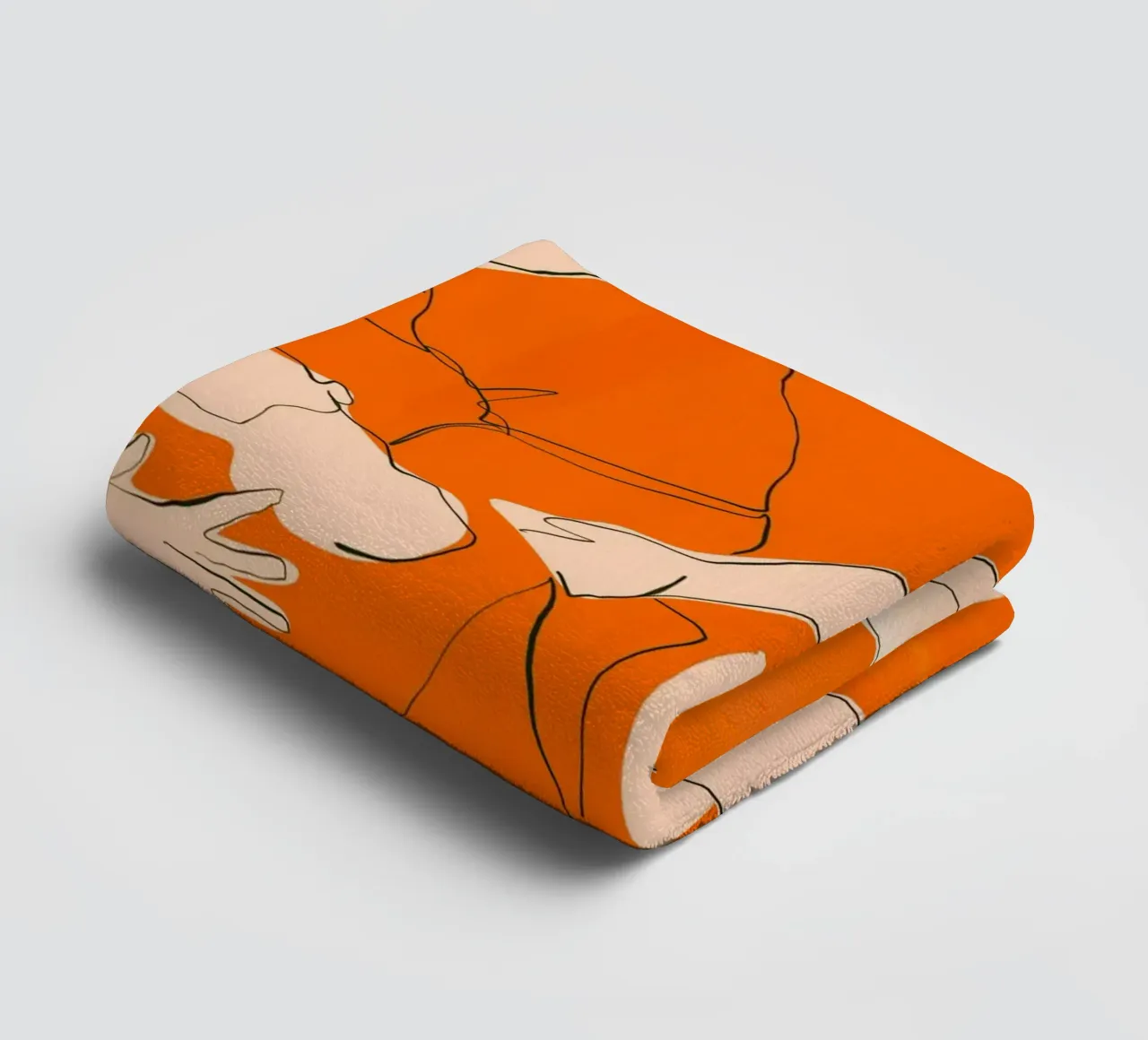 Ballare in arancione asciugamano da bagno da ThingDesign