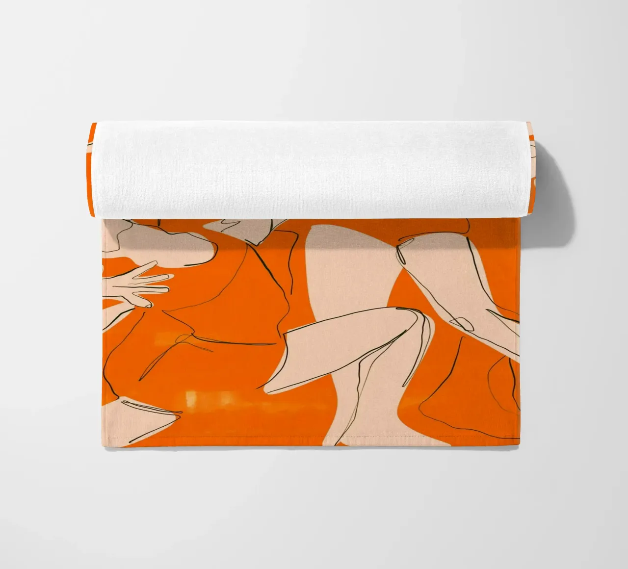 Ballare in arancione telo mare da ThingDesign