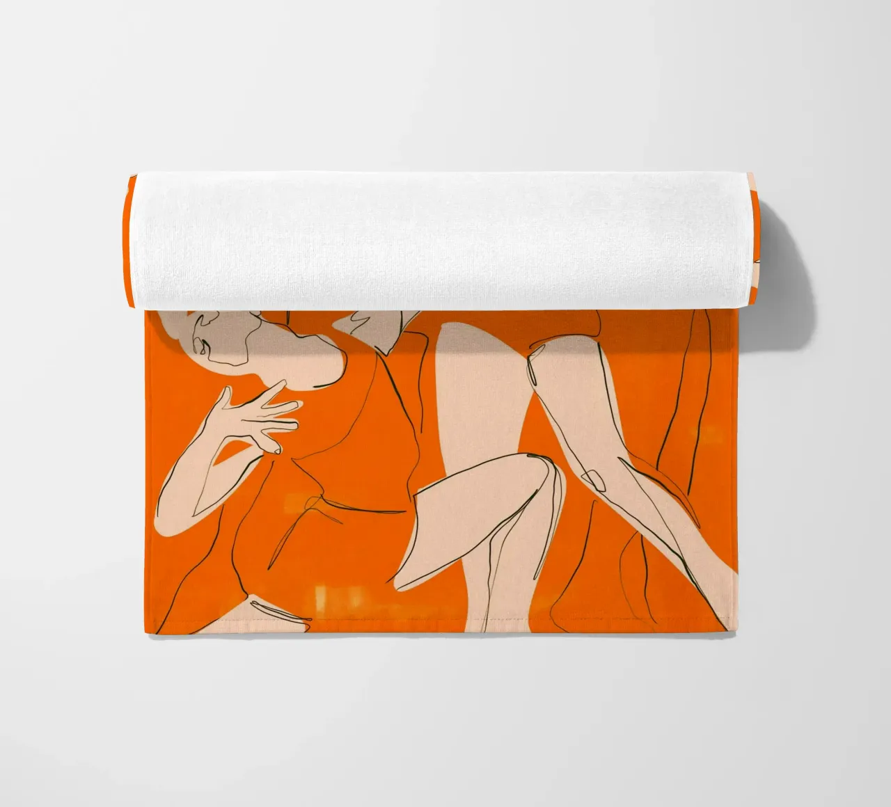 Ballare in arancione telo mare da ThingDesign