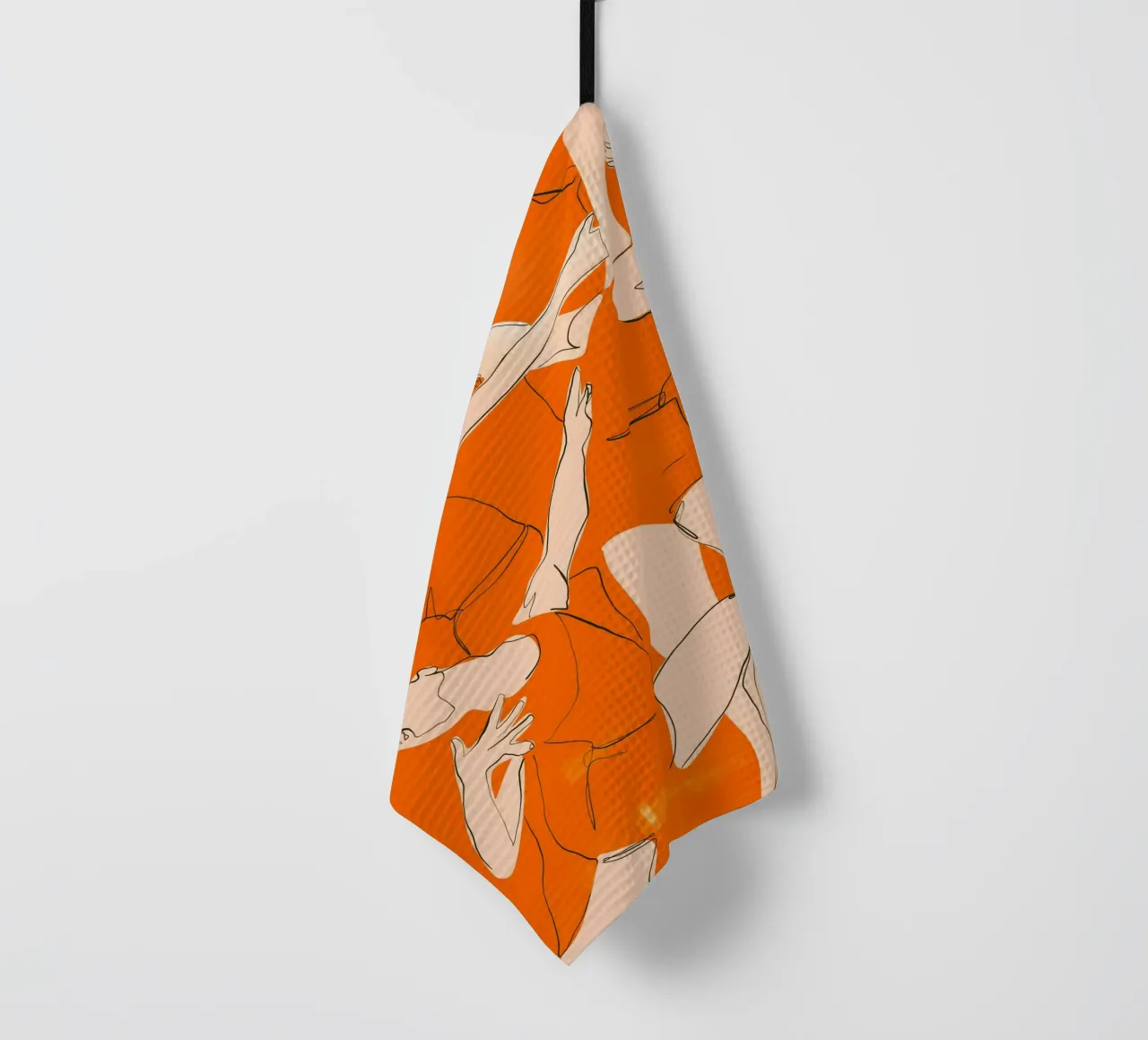 Ballare in arancione canovaccio da cucina da ThingDesign