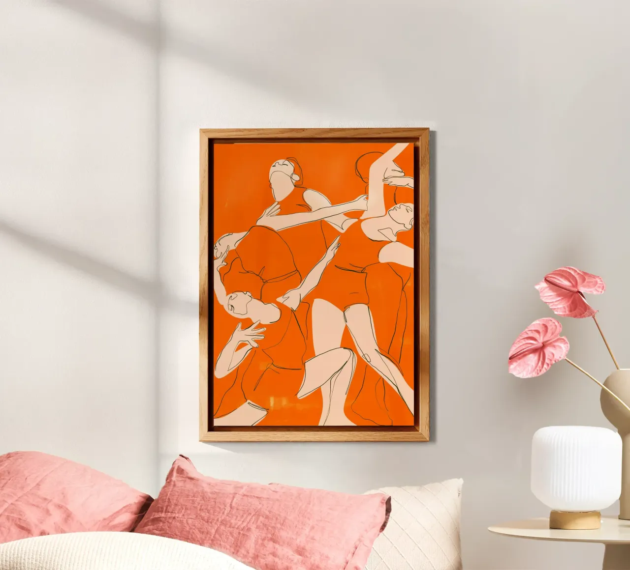 Ballare in arancione alluminio dibond da ThingDesign