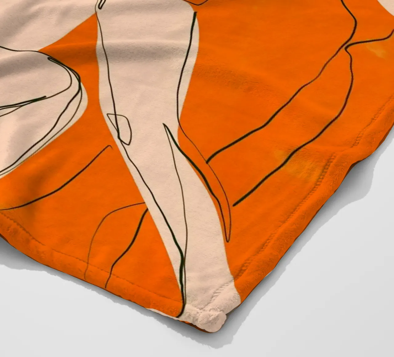 Ballare in arancione coperta in pile da ThingDesign