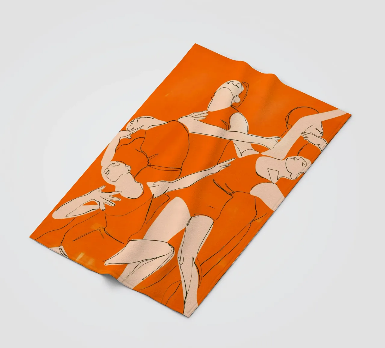 Ballare in arancione coperta in pile da ThingDesign