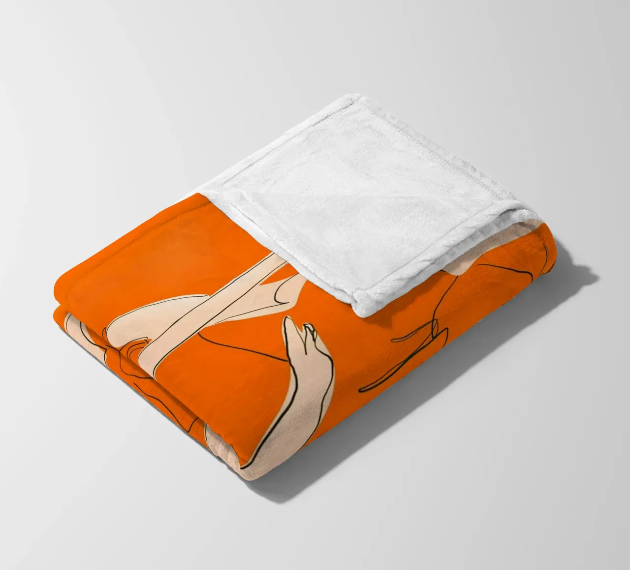 Ballare in arancione coperta in pile da ThingDesign