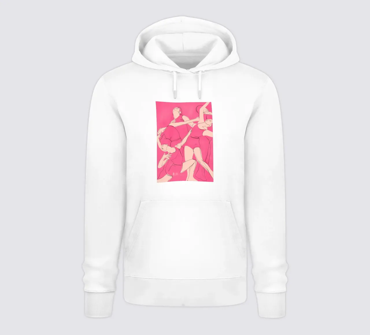 Ballare in rosa felpa con cappuccio da ThingDesign