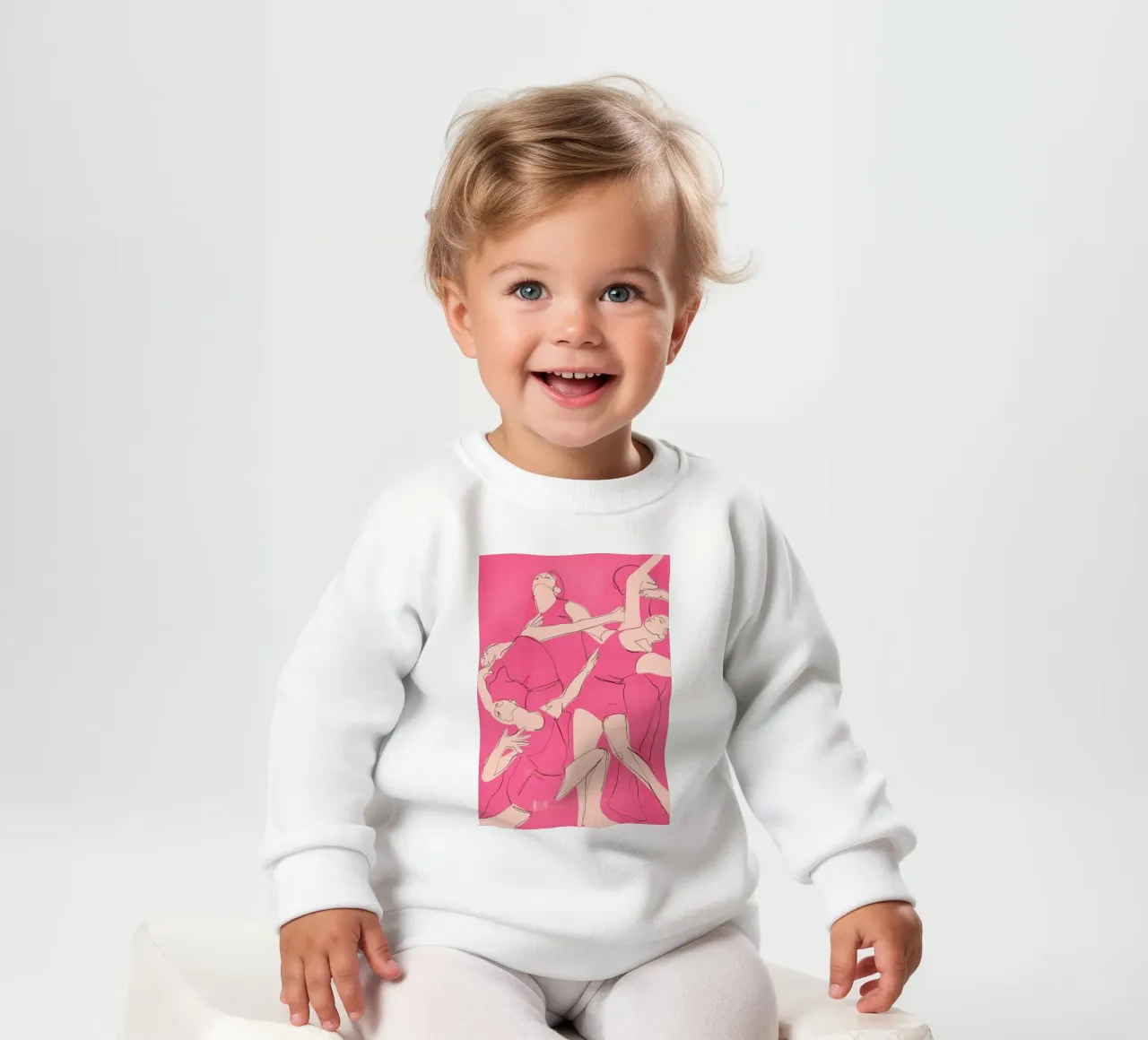 Ballare in rosa felpa neonato da ThingDesign