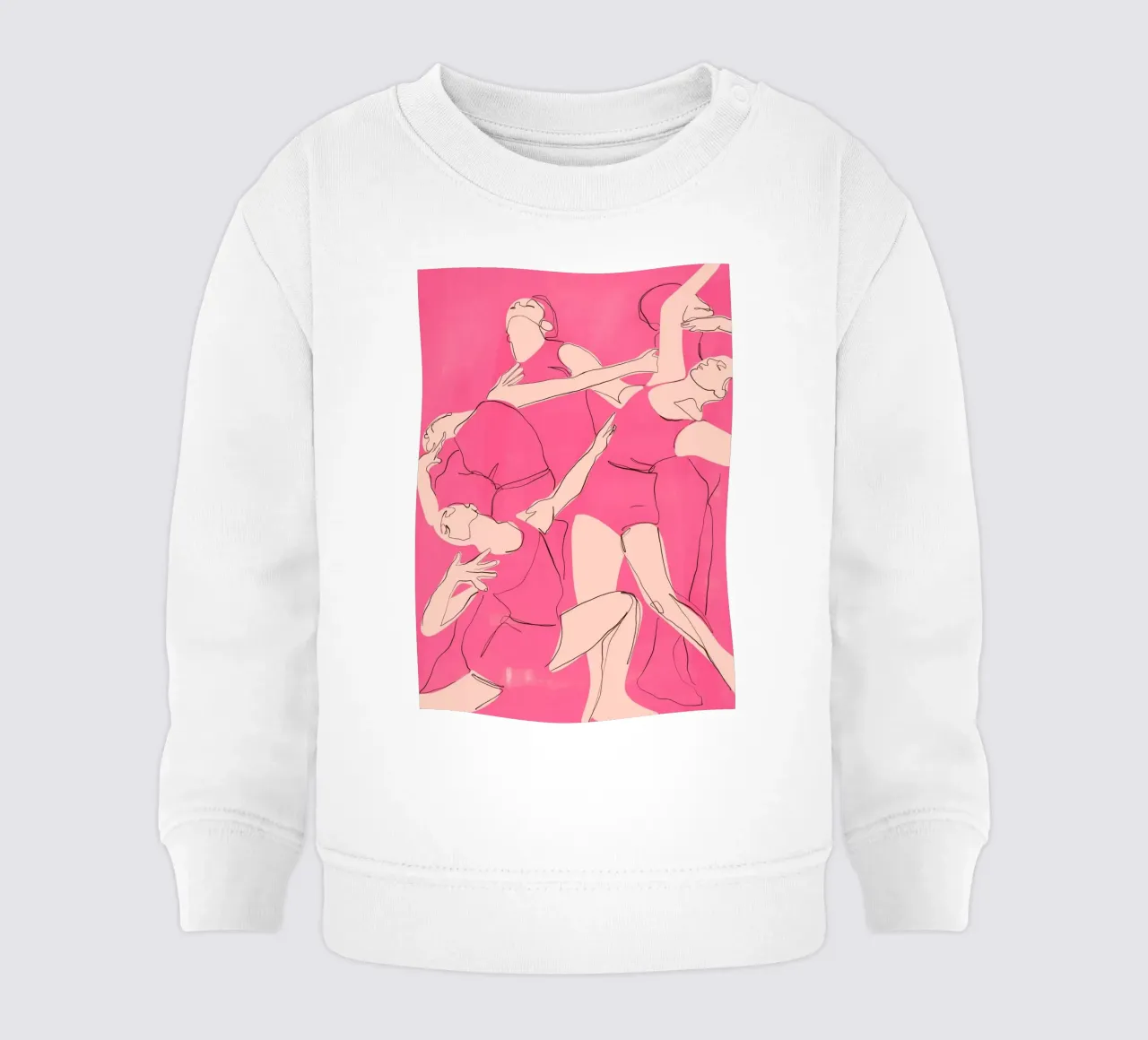 Ballare in rosa felpa neonato da ThingDesign