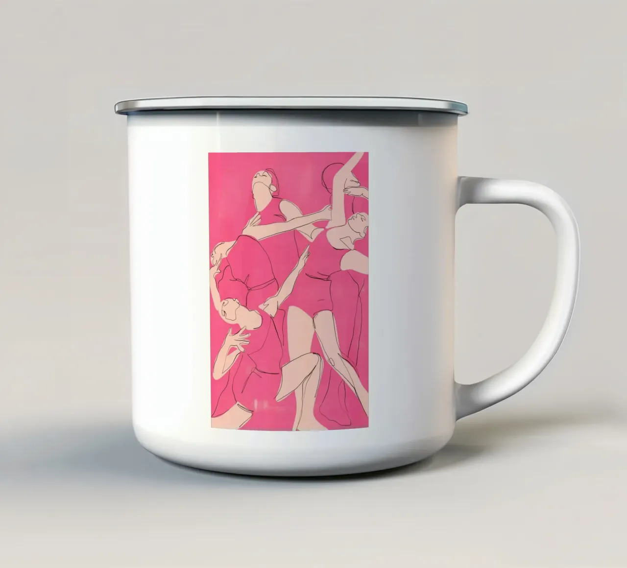 Ballare in rosa tazza in smalto da ThingDesign