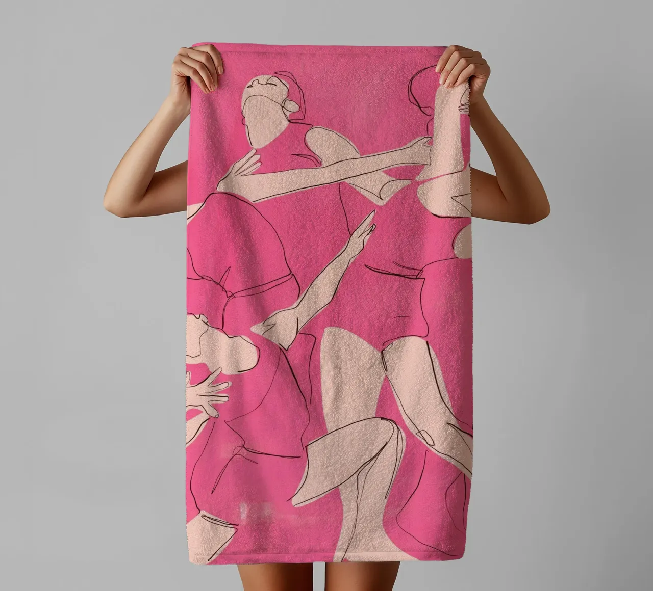 Ballare in rosa asciugamano da bagno da ThingDesign