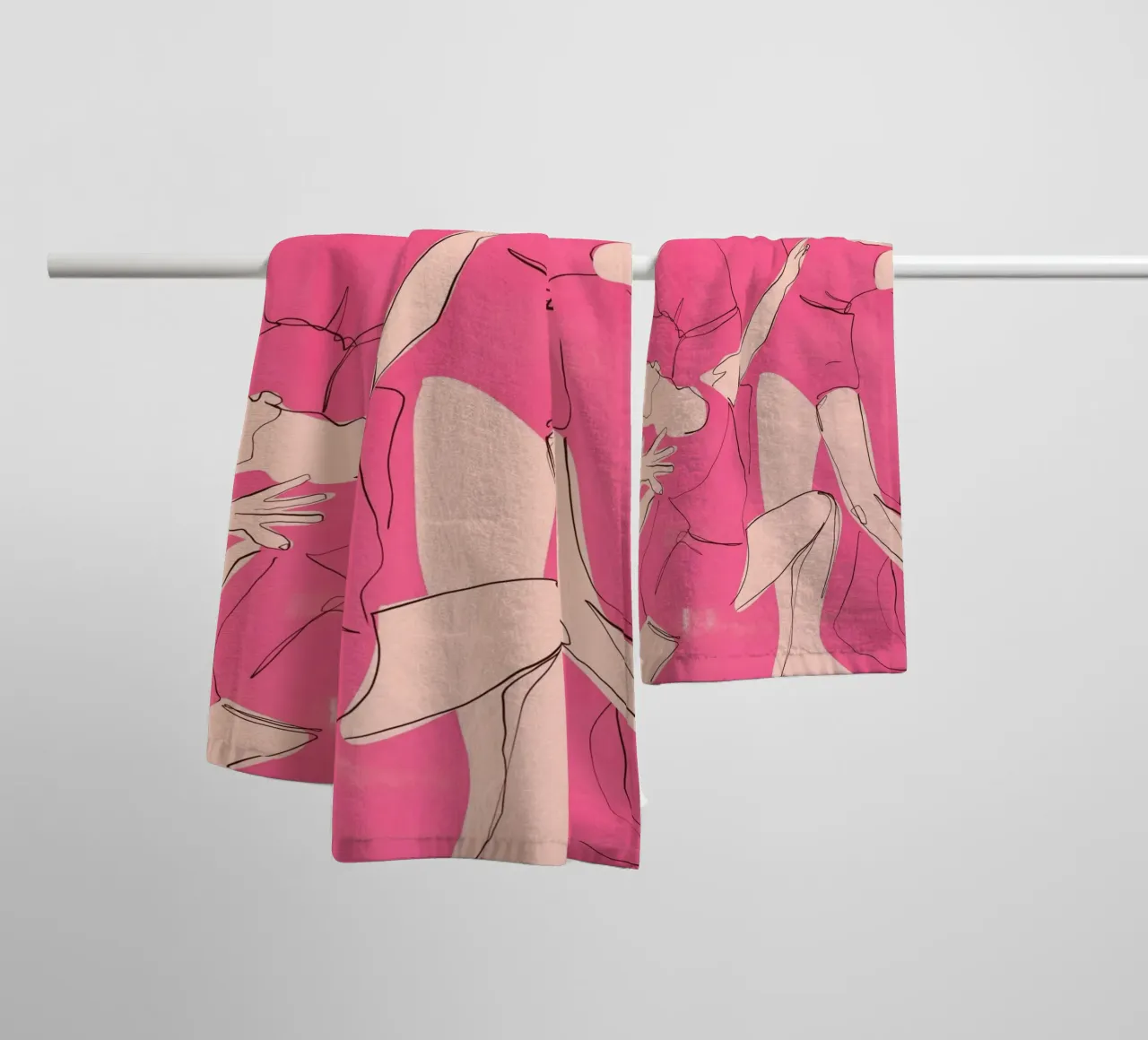 Ballare in rosa asciugamano da bagno da ThingDesign
