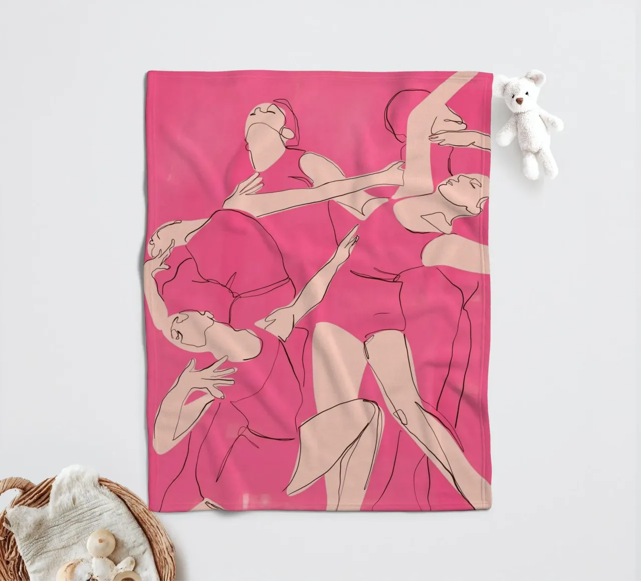 Ballare in rosa coperta in pile da ThingDesign