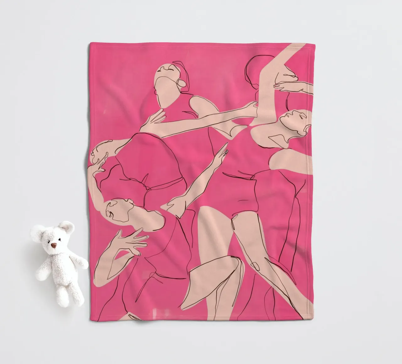 Ballare in rosa coperta in pile da ThingDesign
