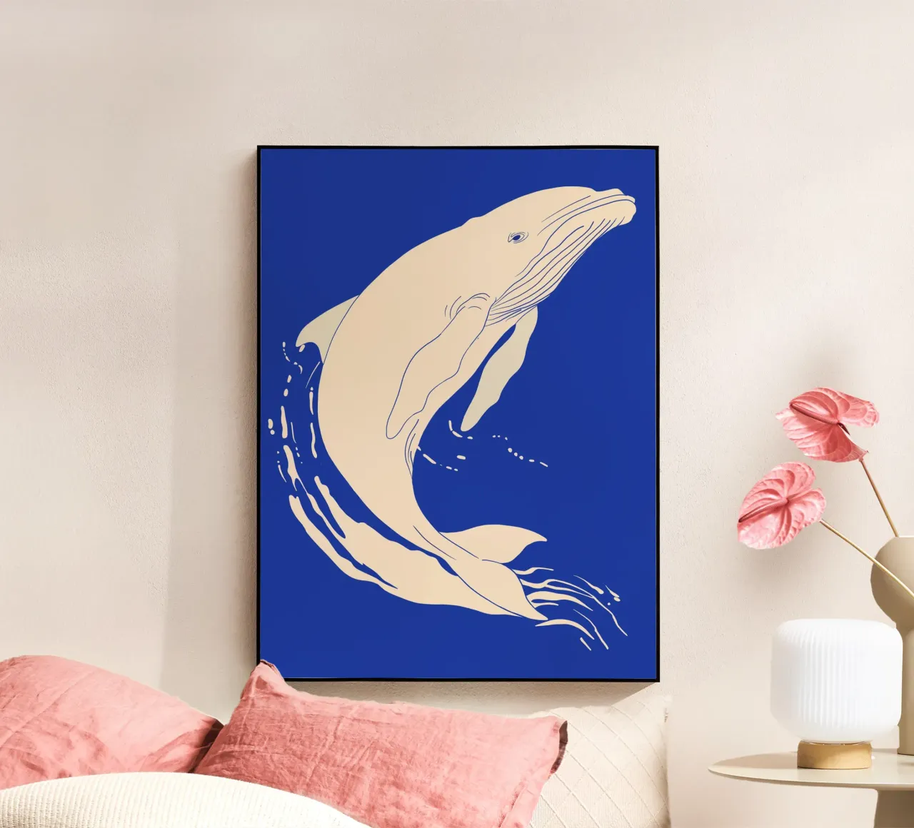 Balena blu plexiglass da ThingDesign