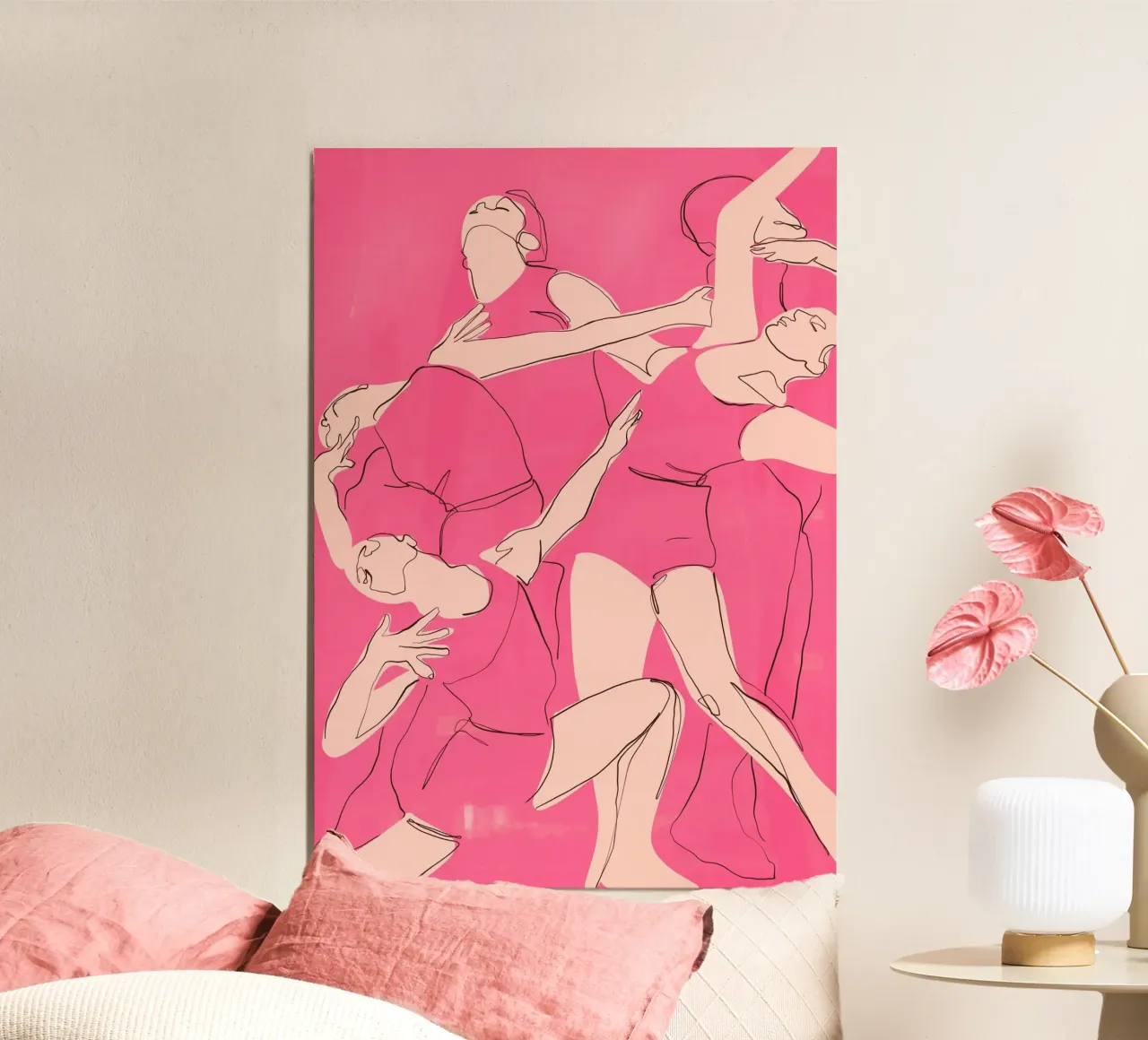 Ballare in rosa alluminio dibond da ThingDesign