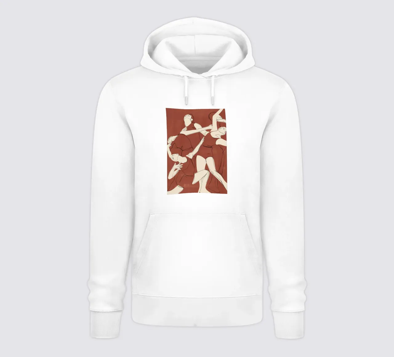 Danza in terracotta felpa con cappuccio da ThingDesign