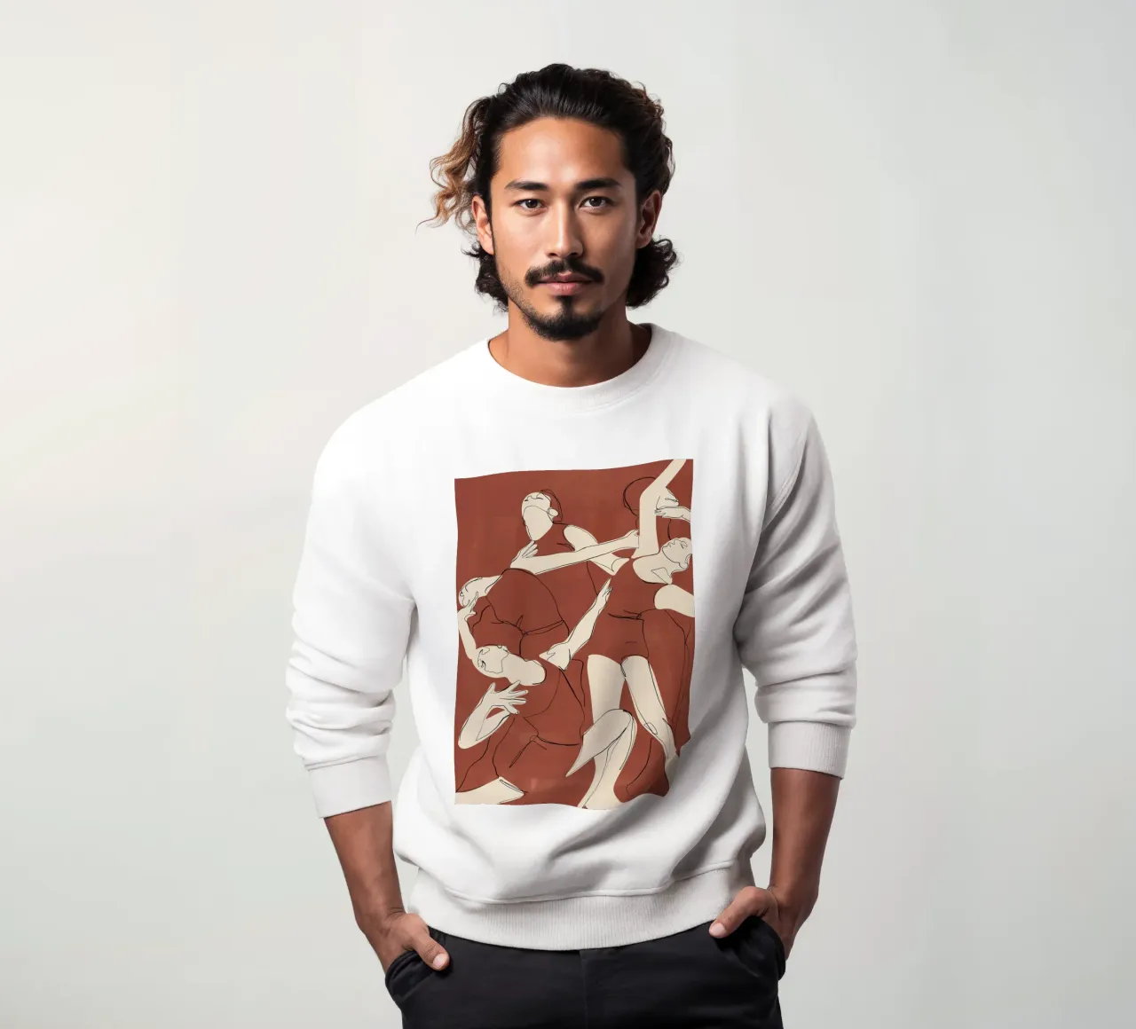 Danza in terracotta felpa da ThingDesign